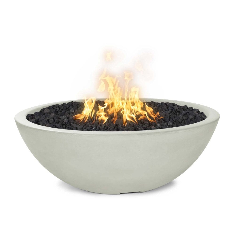 Top Fires Sedona 33-Inch Round Concrete Gas Fire Bowl in Ash