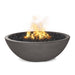 Top Fires Sedona 33-Inch Round Concrete Gas Fire Bowl in Chestnut