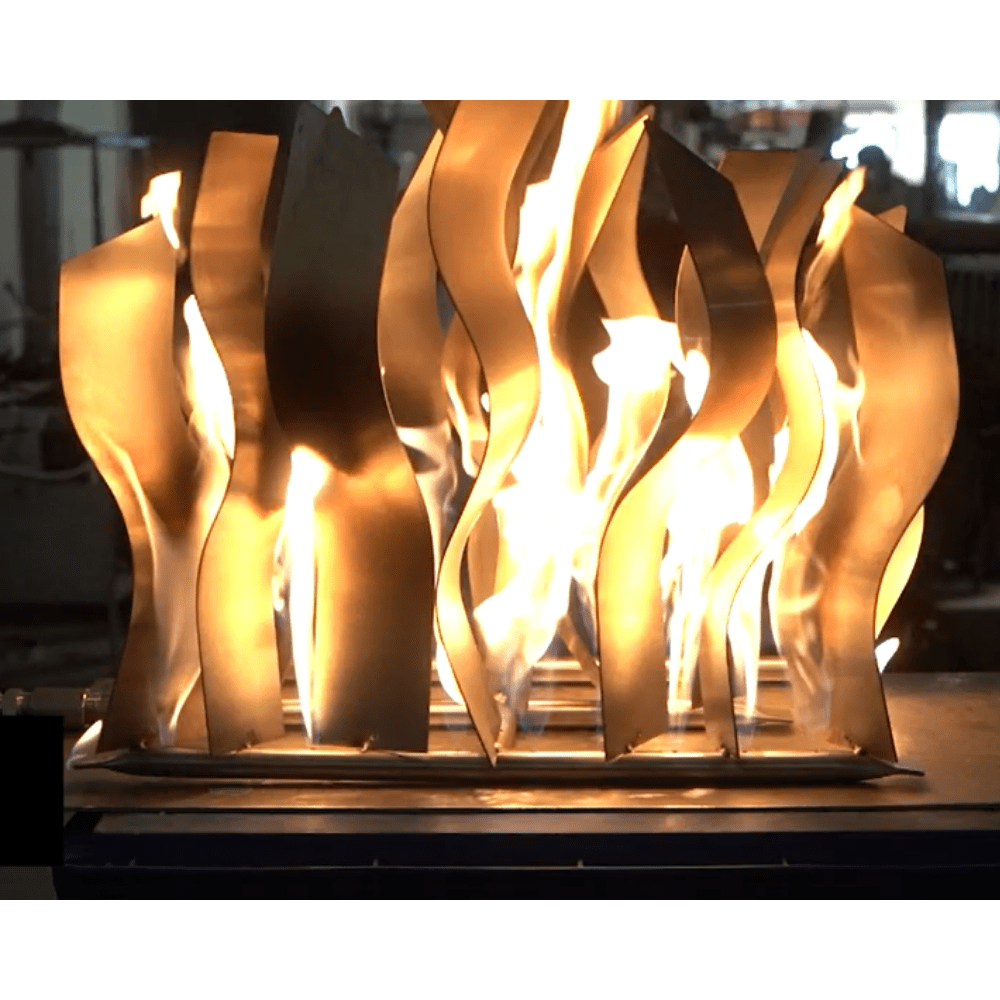 top fires steel tangled ornamental h-style burner