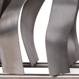 close up on Top Fires Steel Tangled Ornamental H-Style Gas Burner