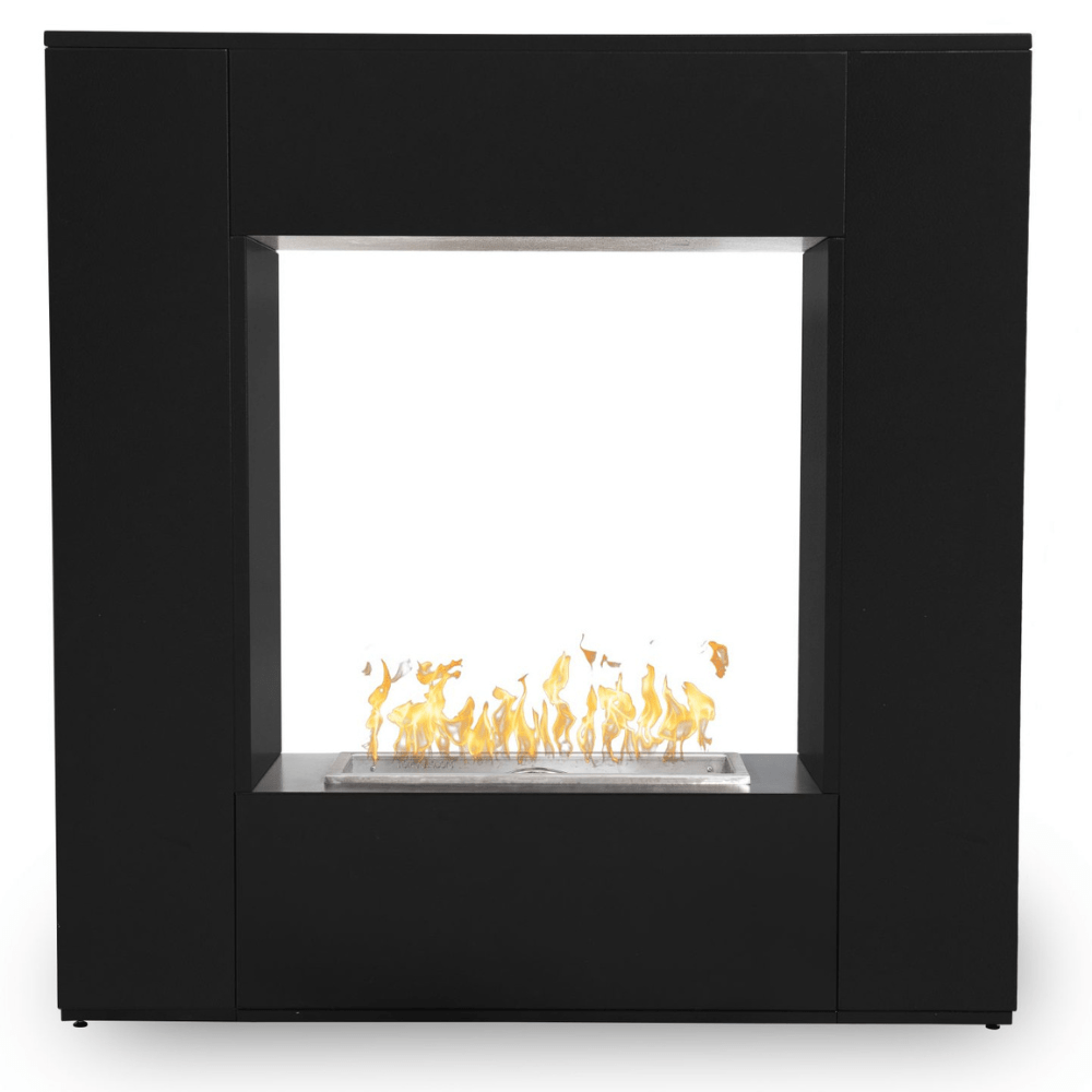 Top Fires williams black powder coated steel fireplace