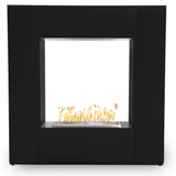 Top Fires williams black powder coated steel fireplace