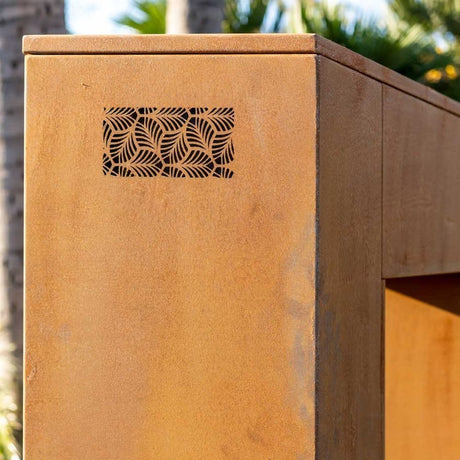 vent of top fires william corten steel square outdoor gas fireplace