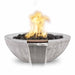 27-inch Sedona Wood Grain GFRC Gas Fire and Water Bowl in Ivory