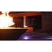 Top Fires Square Concrete Gas Fire Bowl in Pool Area
