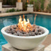 Top Fires 33" Round Concrete Gas Fire Bowl - Electronic (OPT-33RFOE)