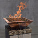 Top Fires 36-inch Square Copper Electronic Gas Fire and Water Bowl - OPT-36SCFWE