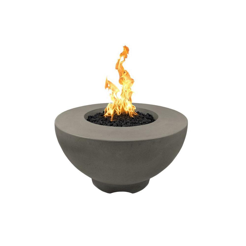 Top Fires 37" Sienna GFRC Gas Fire Pit in Ash