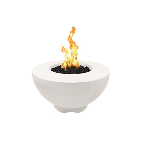 Top Fires 37" Sienna GFRC Gas Fire Pit in Limestone