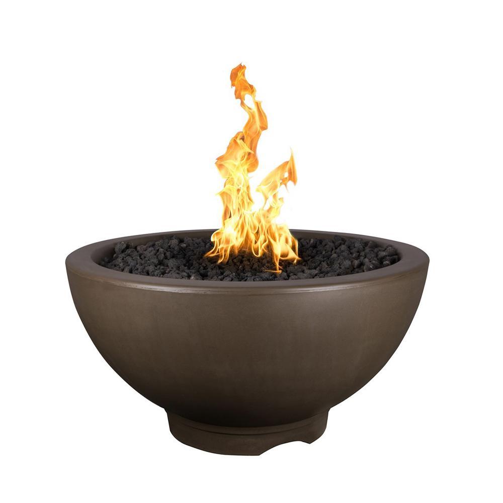 Top Fires 38" Sonoma GFRC Fire Pit in Chocolate