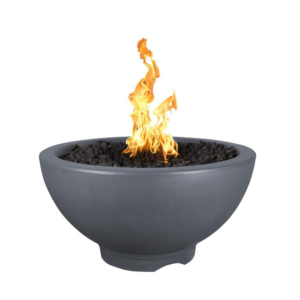 Top Fires 38" Sonoma GFRC Fire Pit in Gray