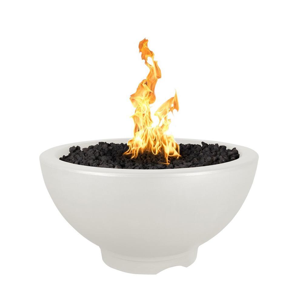 Top Fires 38" Sonoma GFRC Fire Pit in Limestone