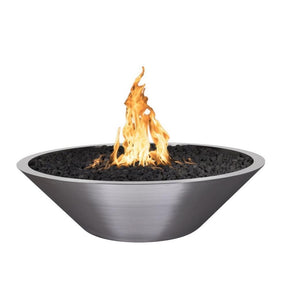 Top Fires 48" Round Stainless Steel Fire Disk - front view