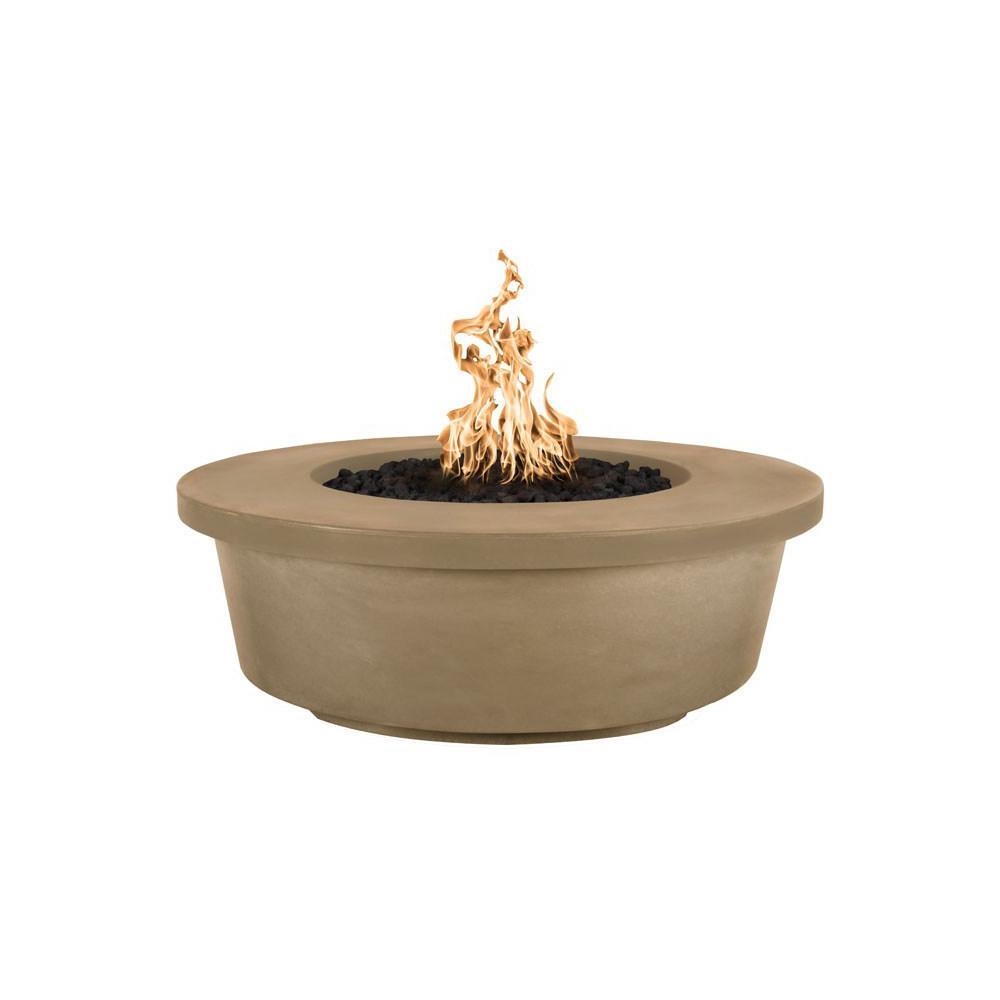 Top Fires Tempe GFRC Fire Pit in Brown