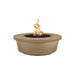 Top Fires Tempe GFRC Fire Pit in Brown