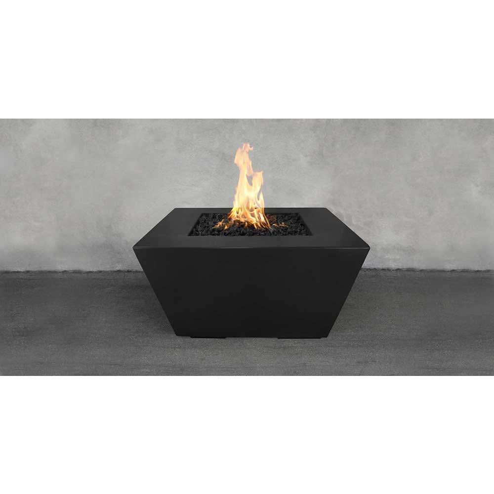 Top Fires 50-inch Black Redann GFRC Gas Fire Pit in Black