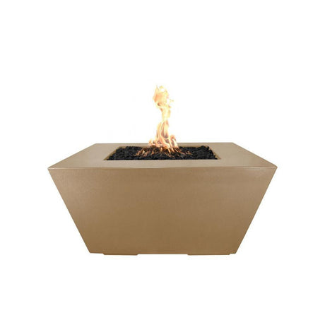 Top Fires Redann GFRC Gas Fire Pit in Brown