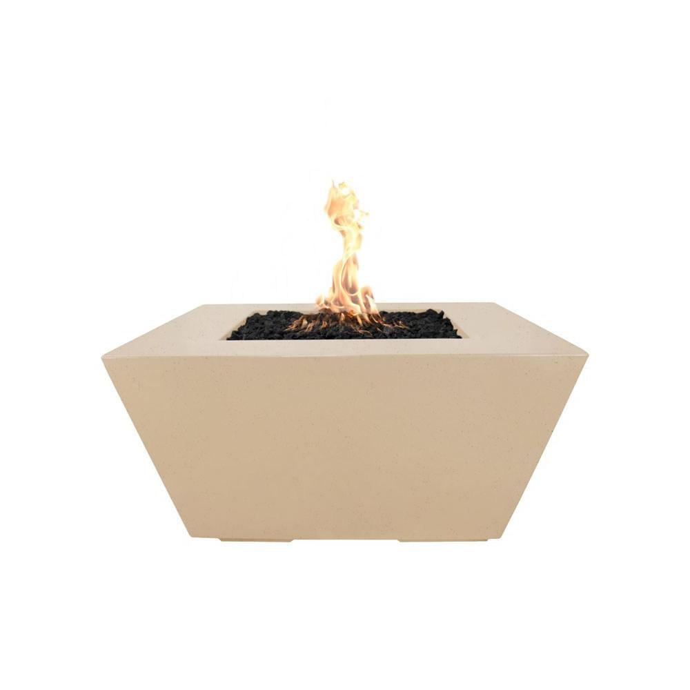 Top Fires Redann GFRC Gas Fire Pit in Vanilla