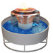 Top Fires 60" 360 Spillway Stainless Steel Electronic Gas Fire and Water Bowl - OPT-OLY60E