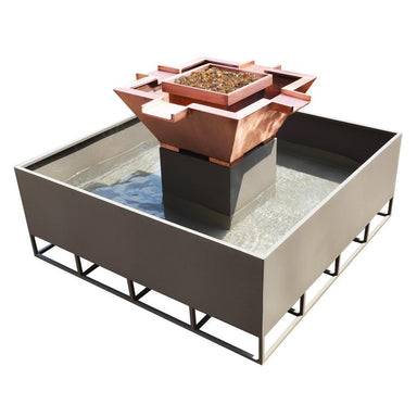 Top Fires 60" 4-Way Stainless Steel Electronic Gas Fire and Water Bowl - OPT-OLS60SE
