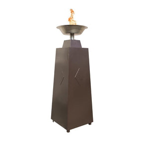 Top Fires 68" Fire Tower #1 Steel - Match Lit (OPT-FTWR1)