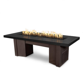 Top Fires Alameda 78-Inch Rectangular Steel Flame Sense Gas Fire Pit Table