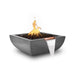Top Fires Avalon 36" Square Concrete Gas Fire and Water Bowl - Electronic  Gray
