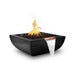 Top Fires Avalon 36" Square Concrete Gas Fire and Water Bowl - Match Lit Black