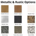Metallic & Rustic Color Options for Top Fires