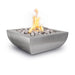 Top Fires Avalon Square Stainless Steel Gas Fire Bowl - Match Lit