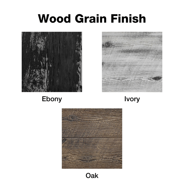 Wood Grain Finish Options - installation view