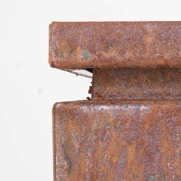 Top Fires Corten Steel  Propane Tank Enclosure after a few years exposure to the elements