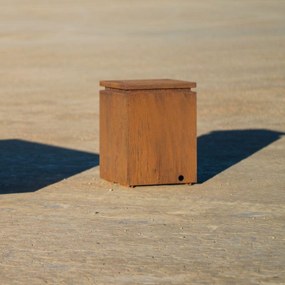Top Fires Corten Steel Propane Tank Enclosure - Thumbnail 5