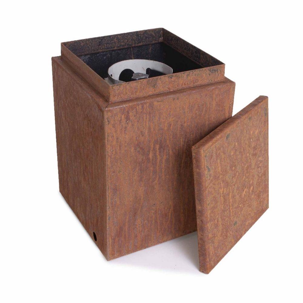 Top Fires Corten Steel Propane Tank Enclosure - Thumbnail 3