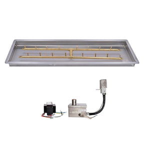 Top Fires H Bullet Gas Burner - Electronic, 18 to 72-Inch Long Sizes - side view