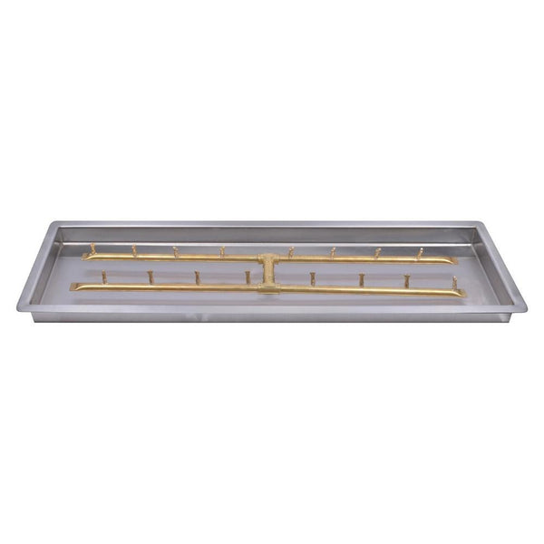 Top Fires H Bullet Gas Burner - Match Lit, 18 to 72-Inch Long Sizes - installation view