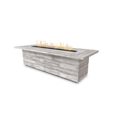 Top Fires Laguna Rectangular GFRC Fire Table in Ivory