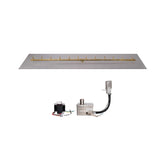 Top Fires Linear Bullet Gas Burner - Electronic Ignition with Flat Pan