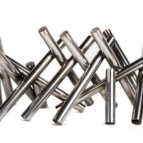 Top Fires Polished Steel Logs for Gas Fire Pits
