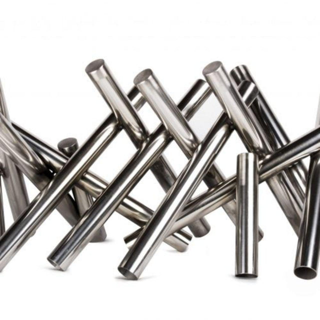 Top Fires Polished Steel Logs for Gas Fire Pits