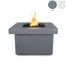 Top Fires Ramona 36" Square GFRC Gas Fire Pit Table in Gray