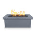 Top Fires Ramona 60" Rectangular GFRC Gas Fire Pit in Gray