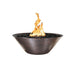 Top Fires Remi 31" Round Copper Gas Fire Bowl - Electronic