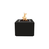Top Fires Powder Coated Gas Fire Pit in Black