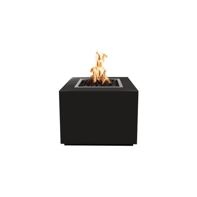 Top Fires Powder Coated Gas Fire Pit in Black