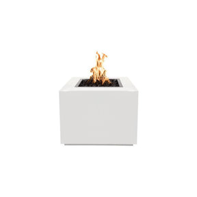Top Fires Powder Coated Gas Fire Pit in White