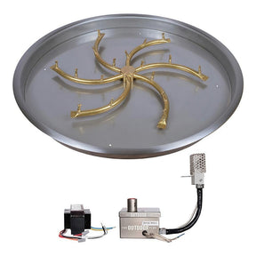 Top Fires Triple "S" Bullet Gas Burner - Electronic, Sizes: 8" - 48" Diameter - installation view
