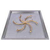 Top Fires Triple "S" Bullet Gas Burner - Electronic Ignition with Square Drop In Pan