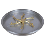 Top Fires Triple "S" Bullet Gas Burner with Round Drop In Pan