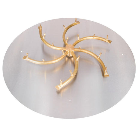 Top Fires Triple "S" Bullet Gas Burner with Round Flat Pan